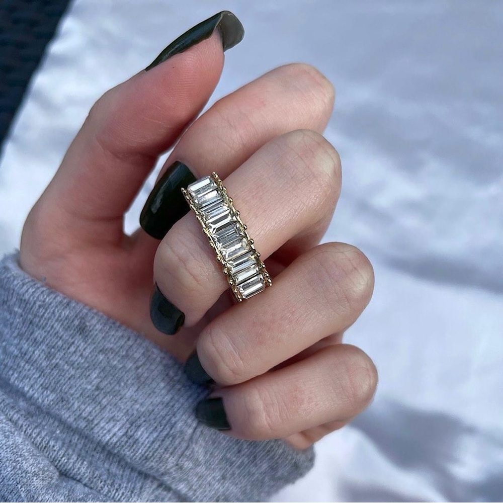Bold Gold Crystal Band - Picture 3 of 4